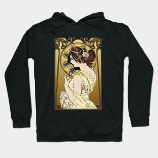 Pre-Raphaelite Girl 4 (Brown) Hoodie